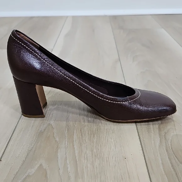 Vintage Prada Dark Brown Leather Heels - Picture 9 of 15